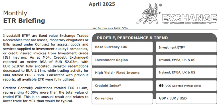 2025-M04 Investabill® Briefing Trade Credebt