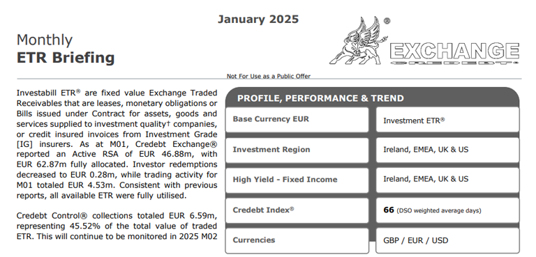 2025-M01 Investabill® Briefing Trade Credebt