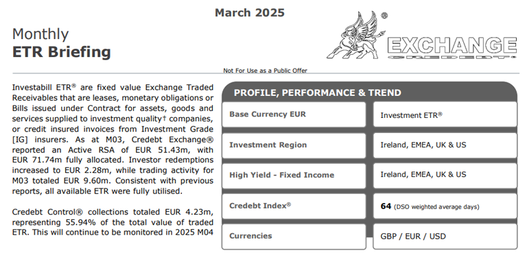 2025-M03 Investabill® Briefing Trade Credebt